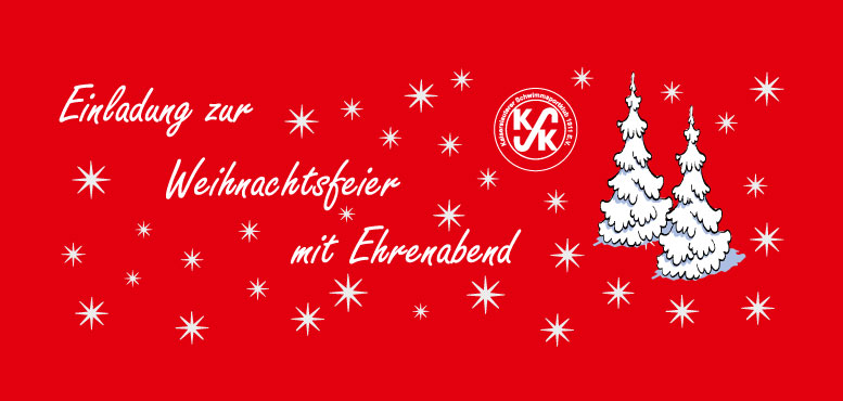 Einladung Zur Weihnachtsfeier Mit Ehrenabend Kaiserslauterer Schwimmsportklub 1911 E V